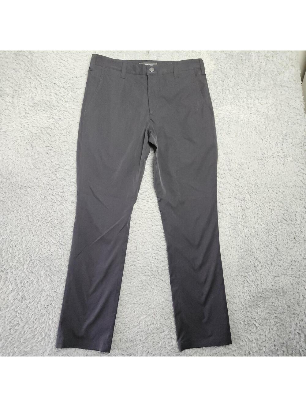 BLUFFWORKS Pants Chino 33X32 Tailored Fit Performance Gray Made in USA Worn Once